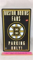 Boston Bruins Fans Parking Only Poster Sign