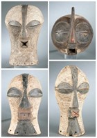 3 Songe Kifwebe style masks. 20th century.