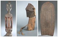 3 African style sculptures. 20th century.