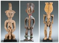 3 Congo figures. 20th century.