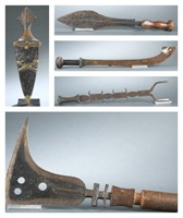 5 African bladed weapons. 20th century.