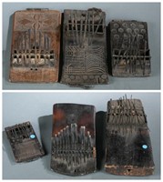 6 African thumb pianos. 20th century.