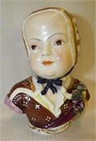 Beehive Mark Hand Painted Porcelain Headbust