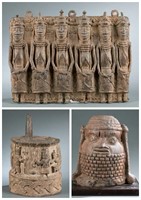 3 Benin style objects. 20th century.