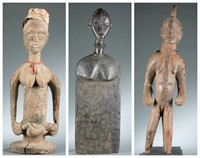3 West African style figures. 20th century.