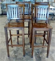 4 PC. 30" Wood bar stools