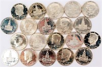 Coin 20 Kennedy Half Dollars 40% Silver 1776-1976