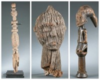 3 West African objects. 20th century.