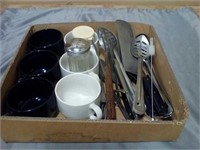 6 PC. Soup cups & commercial kitchen utensils