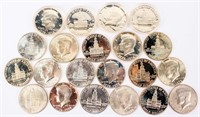 Coin 21 Kennedy Half Dollars 40% Silver 1776-1976