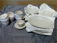 Restaurant dishes-soup cups 8 PC. 12" oval plates