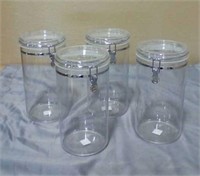 4 PC. Large canisters, plastic