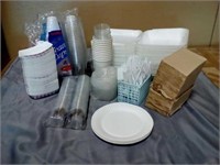 1 BX. paper products - plates, boats, napkins