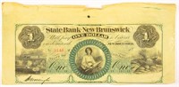 State Bank Of New Brunswick $1.00.