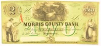 Morris County Bank $2.00.