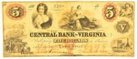 The Central Bank Of Virginia $5.00.