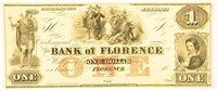 Bank Of Florence $1.00.