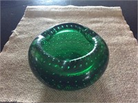 Green Glass Bowl