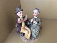 Elderly Couple Figurines