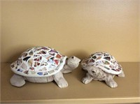 Pair of Mosaic Turtles