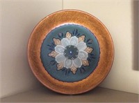 Vintage Norwegian Rosemaling Hand Painted Plate