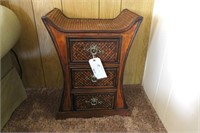 23" H. 3-drawer decorative end table
