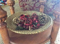 Decorative Straw Bowl Approx 24" in Diameter