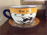Giant  Tea Cup Planter and Saucer