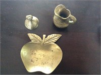 Lot of 3 Brass Items