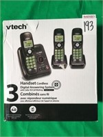 VTECH 3 HANDSET CORDLESS PHONES WITH