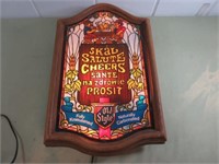 Old Style Lighted Sign - Stained Glass Look