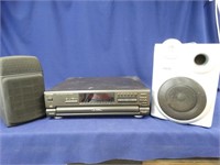 Technics CD Player, Optimus Speaker, RCA Speaker
