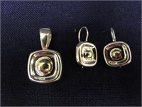 Authentic Silpada Pendant & Earring Set