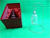 Two Waterford Crystal Christmas Items