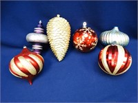 6 Extra Large Christmas Ornaments