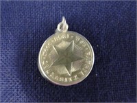 1948 Cuba Diez Centavos 90% Coin Silver Pendant