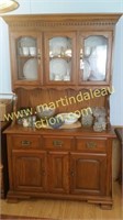 Tanbark Oak By Tell City China Cabinet