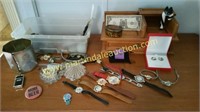Group Of Misc Jewelry, Watches & Jewelry Box