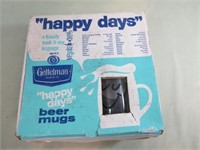 RARE-Gettelman Happy Days Beer Mug Set w/Box