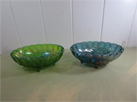 (2) Carnival Glass Dishes