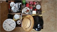 (3) Boxes Of Hats, Candles, Flashlights & More