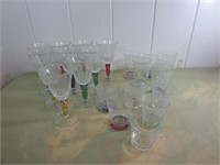 Unique (22) Bubble Glasses, (3) Different Styles