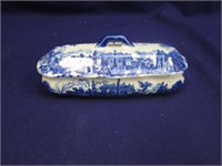 Blue and White Victorian Ware Ironstone with Lid