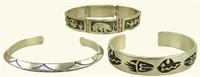 3 All-Silver Bracelets