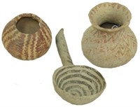 3 Anasazi Pottery Items