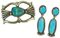 Navajo Buckle & Earrings