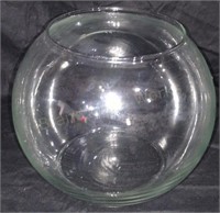Lot of 12 Clear Glass Fish Bowl Vase 8" W