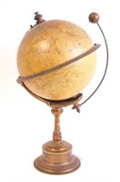 Antique Chronosphere Globe w bronze base