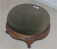 Carved Victorian foot stool
