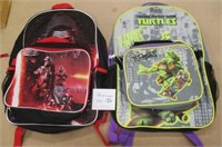 2 New Backpacks & Lunch Bag Sets